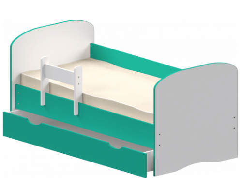 Детская кровать ''Карусель-1'' цветная   140*70/160*80